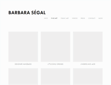 Tablet Screenshot of barbarasegal.com